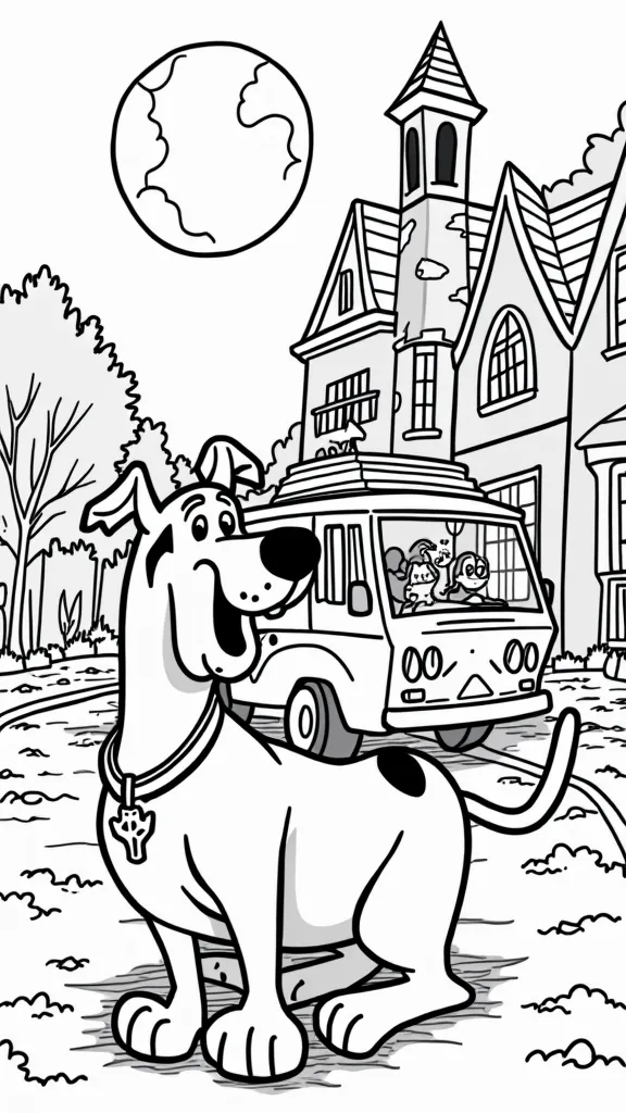 scooby doo coloring pages printable free